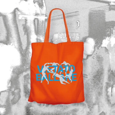 Tote bag aranicone "Vietato Ballare" 100% cotone