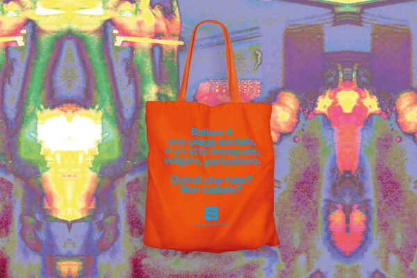 Tote bag aranicone "Vietato Ballare" 100% cotone - immagine 2